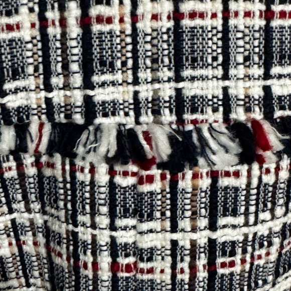 J. CREW Navy Blue White Red Tweed Blazer Jacket Stripes Work Preppy 4 Business - Picture 7 of 11